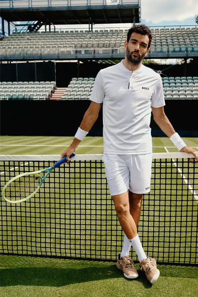 Slim Fit Polo Shirt from Boss X Matteo Berrettini