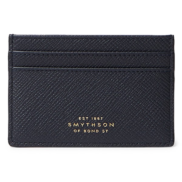 Panama Cross Grain Leather Cardholder from Smythson