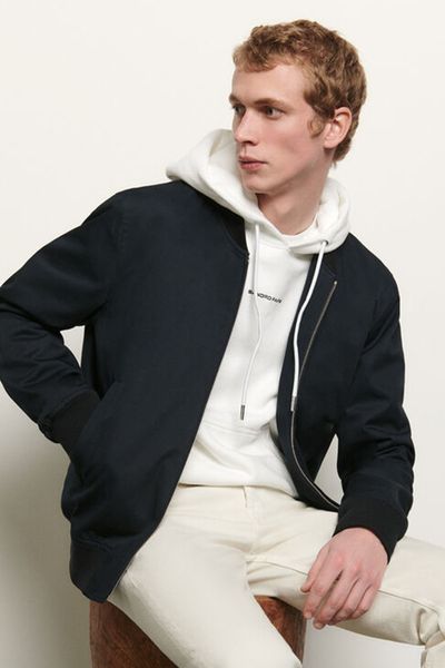 Japanese Cotton Varsity Jacket from Sandro