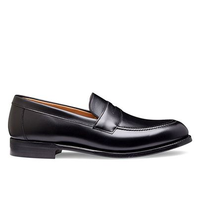 Hadley Penny Loafer in Black Calf Leather from Joseph Cheaney