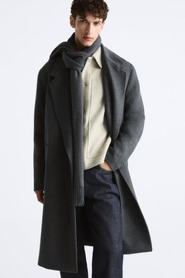Wool Blend Coat from Zara