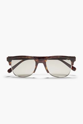 D Frame Tortoiseshell Acetate Sunglasses from BRIONI 