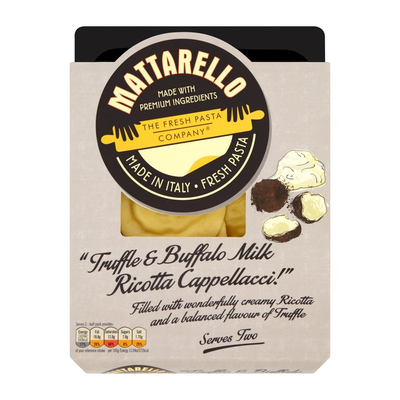 Truffle & Buffalo Milk Ricotta Cappellacci from Mattarello