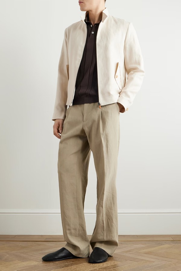 Linen Bomber Jacket from Canali