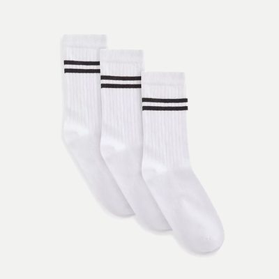 Sports Organic Cotton Striped Tube Socks from John Lewis