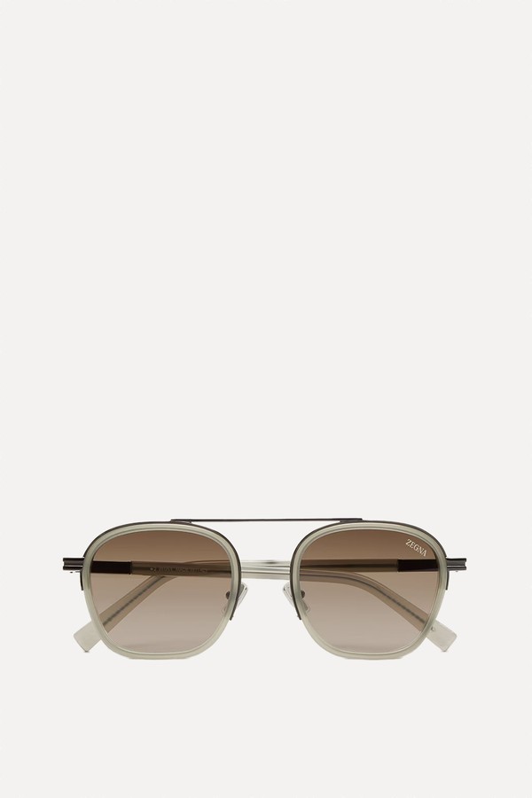Orizzonte I Acetate & Metal Sunglasses