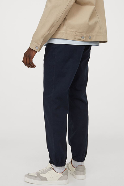 Regular Fit Linen-Mix Joggers