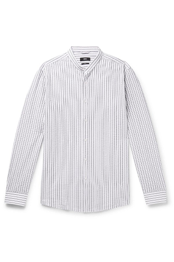 Jorris Grandad-Collar Shirt from Hugo Boss