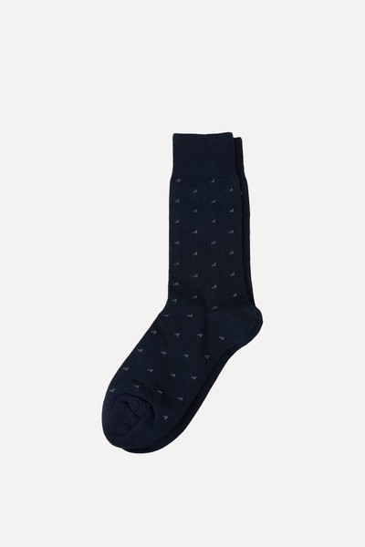 Geometric Cotton Socks