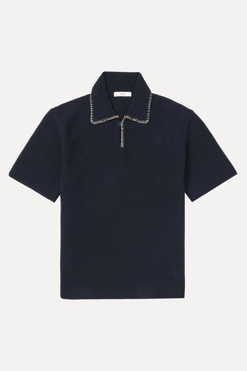 Embroidered Cotton Polo Shirt  from Mr P. 