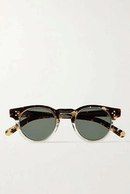 Kennedy Round-Frame Tortoiseshell Acetate And Titanium Sunglasses from Mr Leight