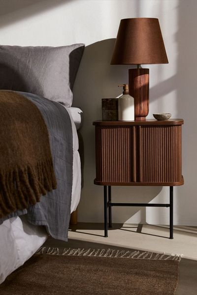 Jalousie-Door Bedside Table from H&M