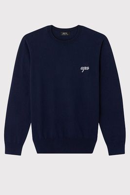 Otis Logo Embroidered Jersey Sweater from A.P.C.