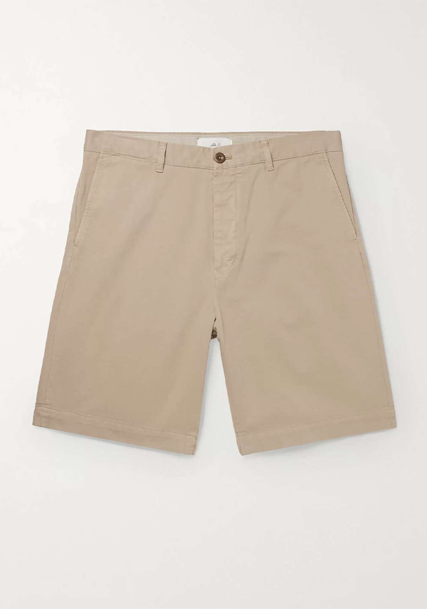 Garment-Dyed Cotton-Twill Bermuda Shorts
