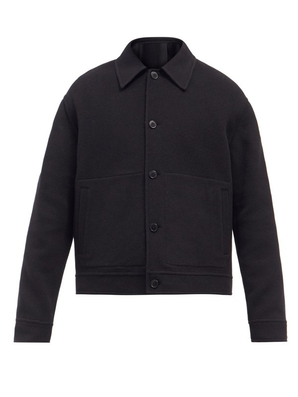 Button-Up Camel-Hair Jacket from Raey