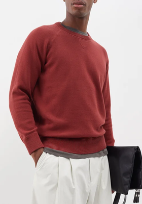 Raglan-Sleeve Cotton Sweater  from Ghiaia Cashmere 