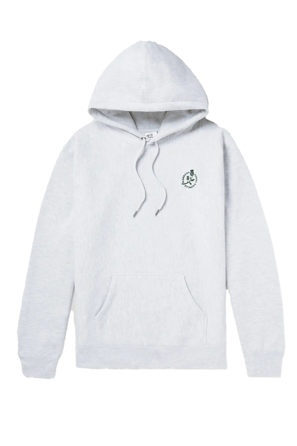 Logo-Embroidered Cotton-Blend Jersey Hoodie  from Manresa