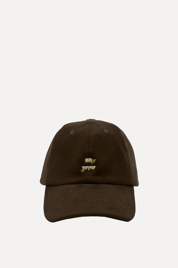 Moleskin Club Motif Baseball Cap from Drake's By A. Levine 