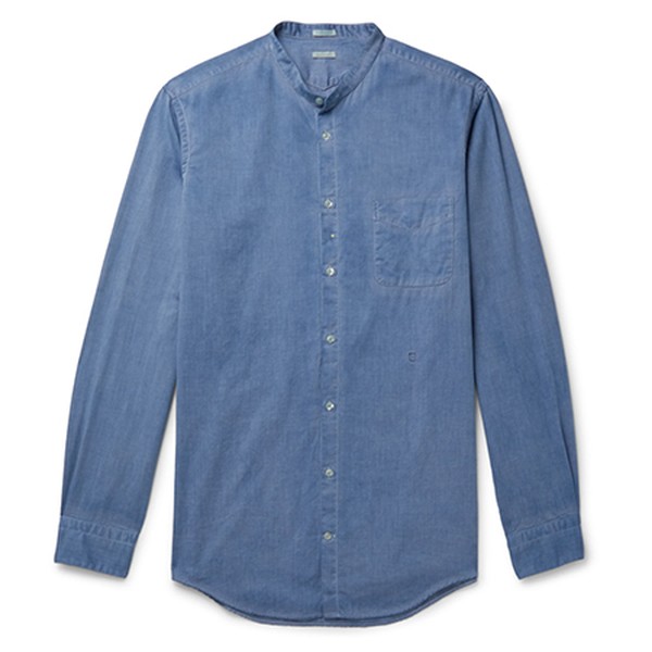 Alba Grandad Collar Shirt from Massimo Alba