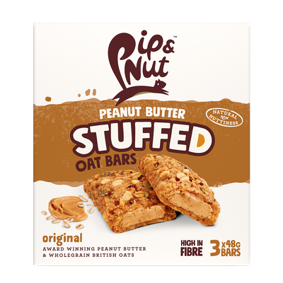 Peanut Butter Stuffed Oat Bars from Pip & Nut