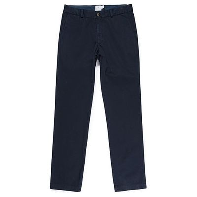 Men’s Stretch Slim Fit Chino in Navy from Sunpel