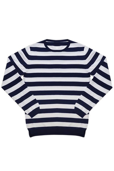 Soft Cotton Wide Striped Sweater from Anderson & Sheppard