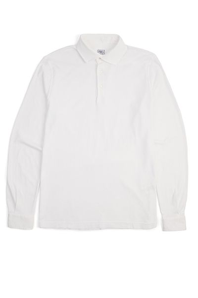 Giza Cotton Long Sleeve Polo Shirt from Fedeli