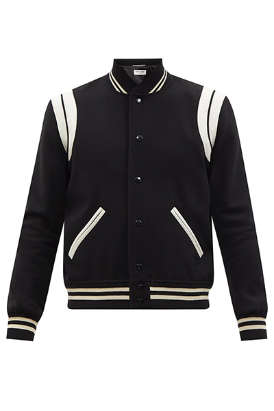 Teddy Wool-Blend Bomber Jacket from Saint Laurent