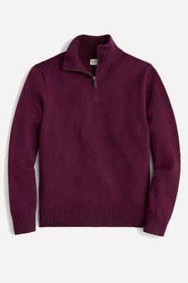 Heritage Cotton Half-Zip Sweater from J Crew
