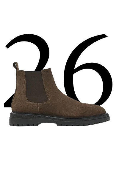 Split Suede Chelsea Boots from Massimo Dutti