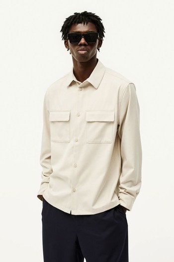 Regular Fit Twill Overshirt