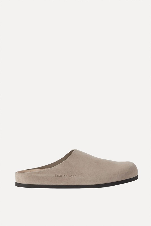 Logo-Debossed Suede Clogs  from Common Projects 