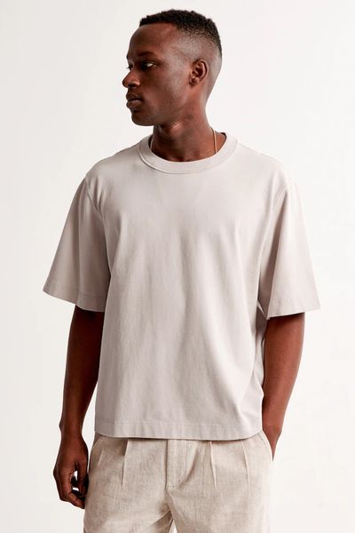 Vintage-Inspired Premium Heavyweight Cropped Tee