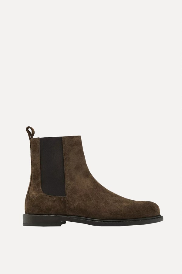Split Suede Chelsea Boots from Massimo Dutti
