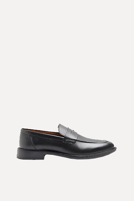 Leather Penny Loafers  from River Island 