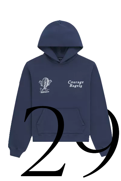 Courage Bagels Fleece Hoodie from Mad Happy