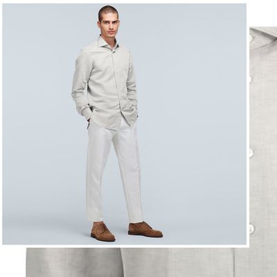 Slim-Fit Linen And Cotton Shirt, £310 | Ermenegildo Zegna