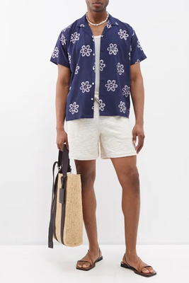 Floral Cotton-Batik Shirt from Harago