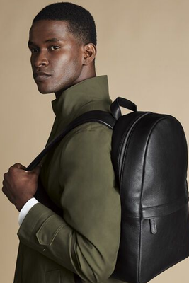 Grain Leather Backpack