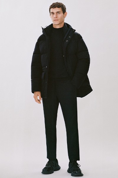 Water-Repellent Quilted Coat