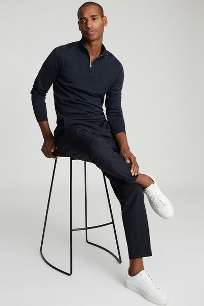 Chester Wool Zip Neck Jumper