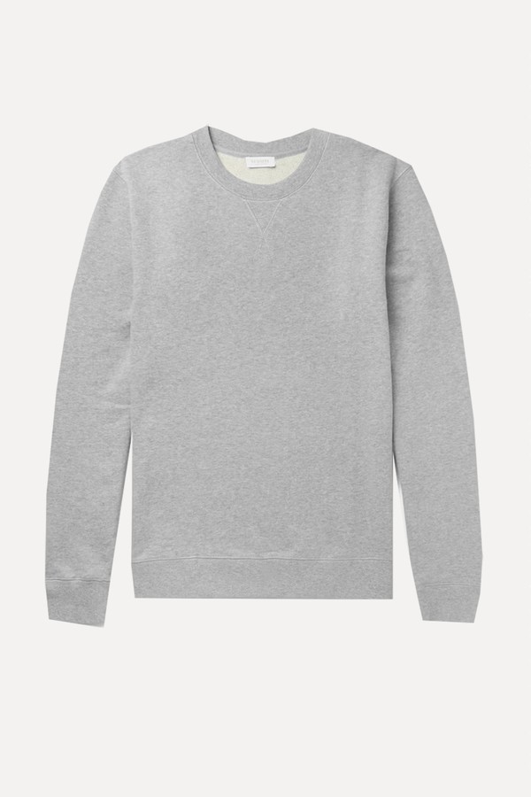 Brushed Loopback Cotton-Jersey Sweatshirt from Sunspel