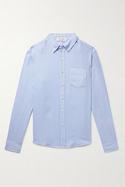 Mill Button-Down Collar Linen Shirt from Rubinacci