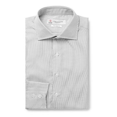 White Checked Cotton-Poplin Shirt from Turnbull & Asser
