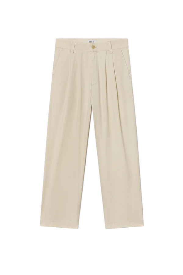 Slater Pleated Straight-Leg Trousers from AGOLDE