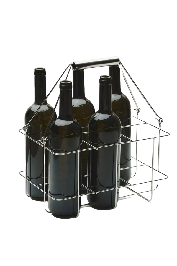 Outdoor Market Stainless-Steel Bottle Carrier from Hay