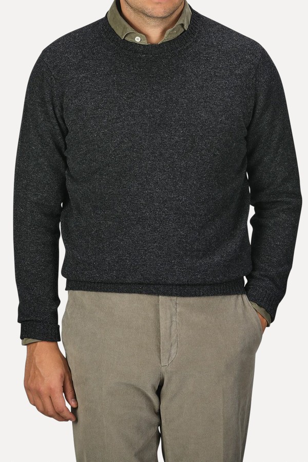 Crew Neck Lambswool Sweater