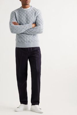 Cable-Knit Alpaca-Blend Sweater from Mr P.