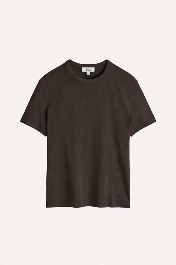 Slim Ribbed Cotton T-Shirt from COS
