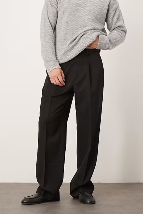 Smart Pleated Wide Leg Trousers from ASOS DESIGN